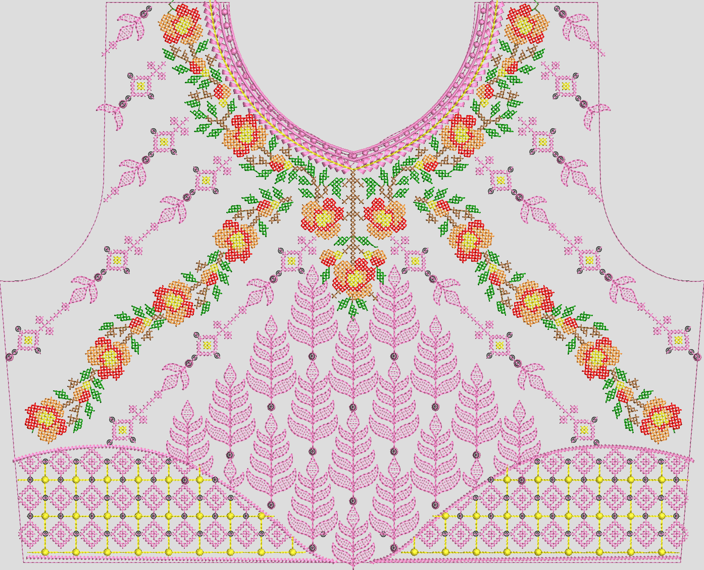 Sequence Stitch Blouse 019