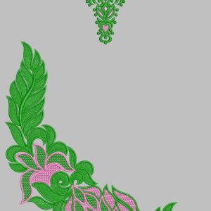 Long suit with panel top and dupatta 120