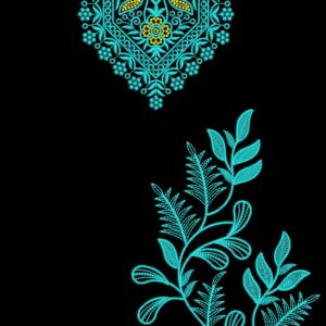 Long suit with panel top and dupatta 132