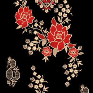 Long suit with panel top and dupatta 157