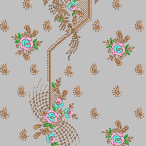 Long suit with panel top and dupatta 06