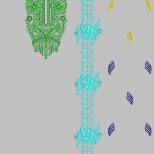 Long suit with panel top and dupatta 240