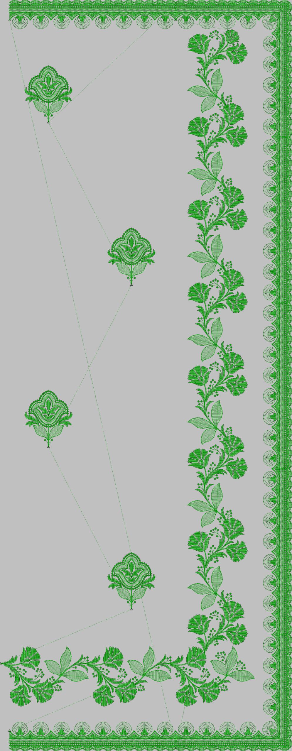 MULTI C PALLU DESIGNS 253