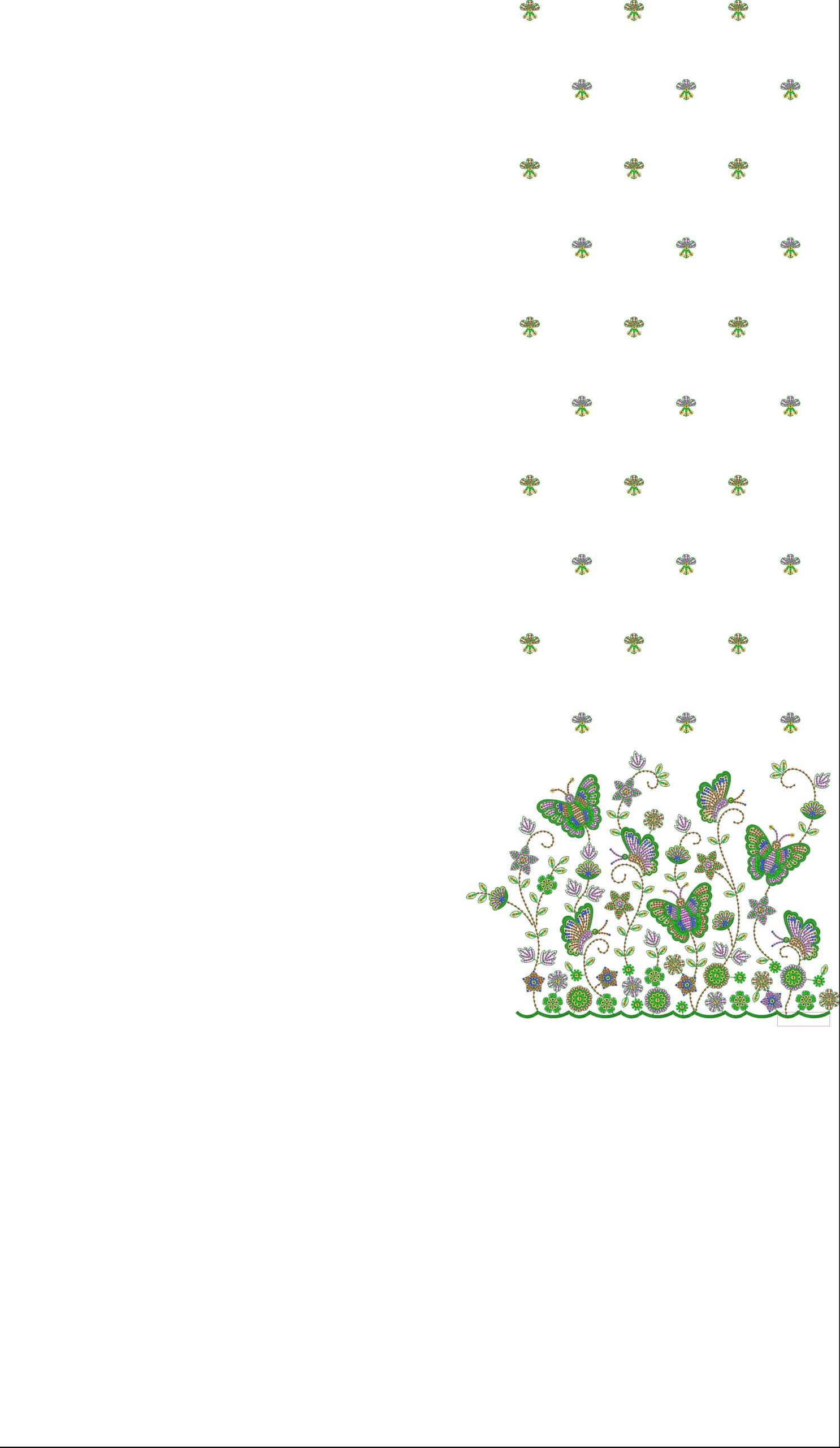 beads all-over design 611